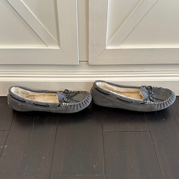 Lucky Brand Charcoal Suede Moccasins - Picture 6 of 7